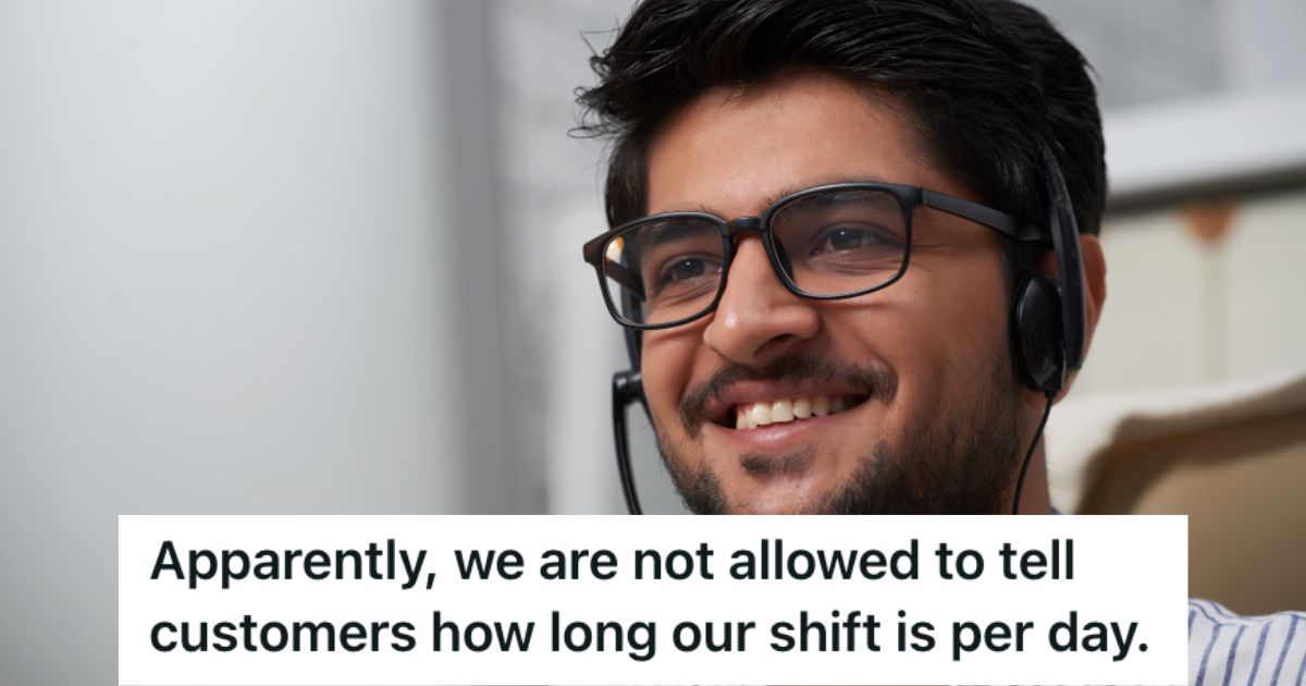 Employee Revealed His 10 Hour Workday To A Customer, But Management Got Upset Saying This Could Harm The Companys Reputation Call center employee talking to a customer on his headset