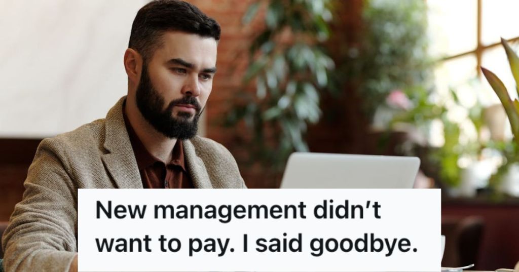 Man working using his laptop