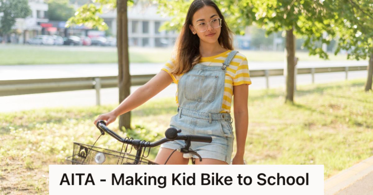 Woman Bought Her Daughter A Bike Complete With Accessories That She Uses For School, But When Her Daughter Lost It, She Refused To Give Her A Ride Teenager girl riding a bike