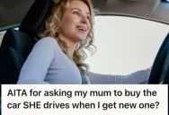 Young Man Bought His Own Car Expecting Autonomy Over It, But His Mother Treated It Like Her Personal Vehicle And Refused To Buy It Fairly