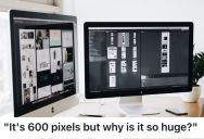 Graphic Designer Created An HTML File Exactly As Requested, But He Was Accused Of Ruining The Design When It Turned Out So Big On The Client’s Screen