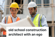 Architect Claims He Never Makes Mistakes, So The Construction Crew Follows His Plans And Makes One Floor Of A Building Only 4 Feet Tall