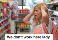 Retail Workers Head Over To A Grocery Store After Work, But Another Customer Assumes They Work There