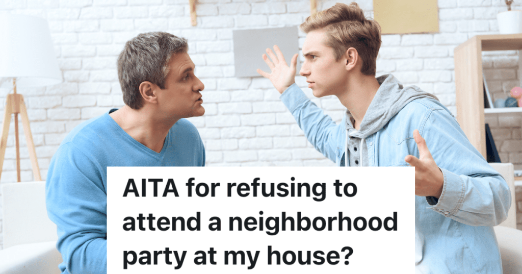 teenage boy and dad arguing