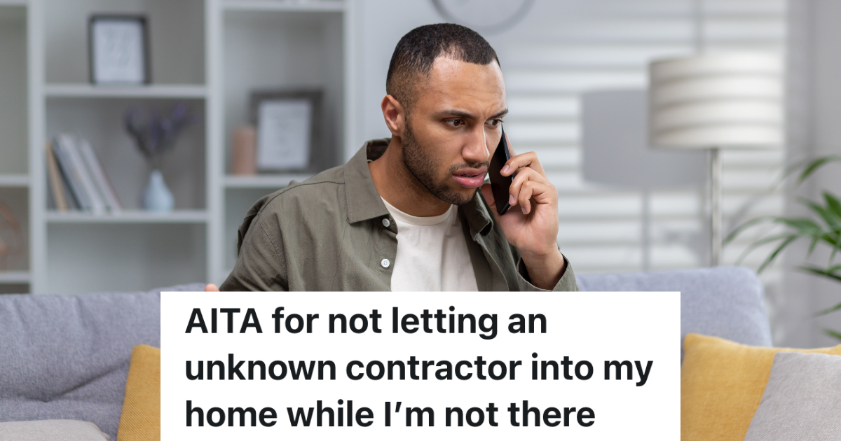 Condo Owner Wants To Be Home When A Contractor Enters His Unit, But The HOA Manager Thinks That Request Is Unreasonable frustrated man talking on the phone