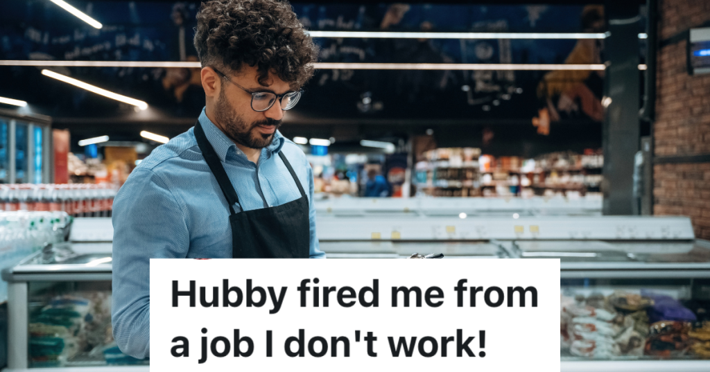 man working at a grocery store
