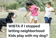 Dog Owner Happily Let Neighborhood Kids Play With His Pooch, But Then One Kid Stuck Gum In The Dog’s Hair