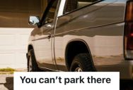 Woman Let Her Parents Park In Her Bay Without Question, So She Shut The Door On An Entitled Neighbor Who Tried To Police Her Parking Spot