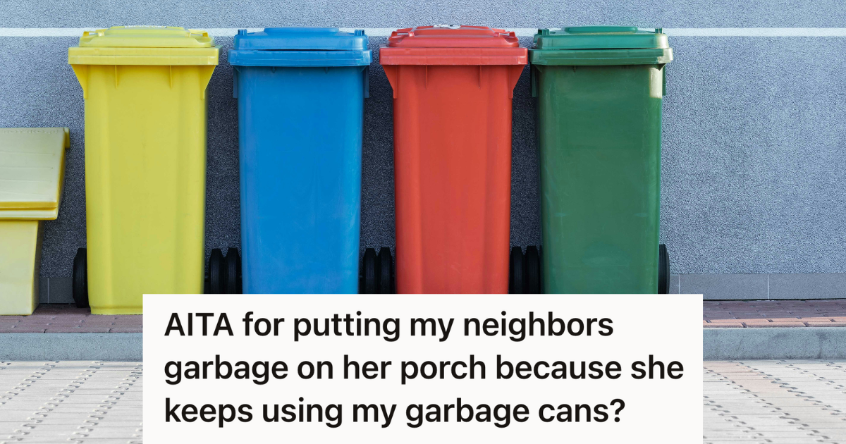 colorful trash bins