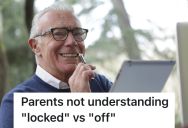 Thoughtful Son Keeps Trying To Show His Parents How To Turn Off Their Tablet, But They Keep Locking It Instead
