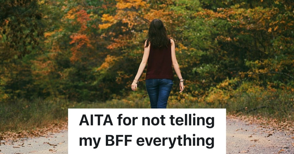 Woman walking away on a trail