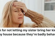 Distressed Auntie Worries Her Sister’s Rowdy Kids Will Destroy Her Property, So She Banned Them And Her Sister Went Absolutely Ballistic