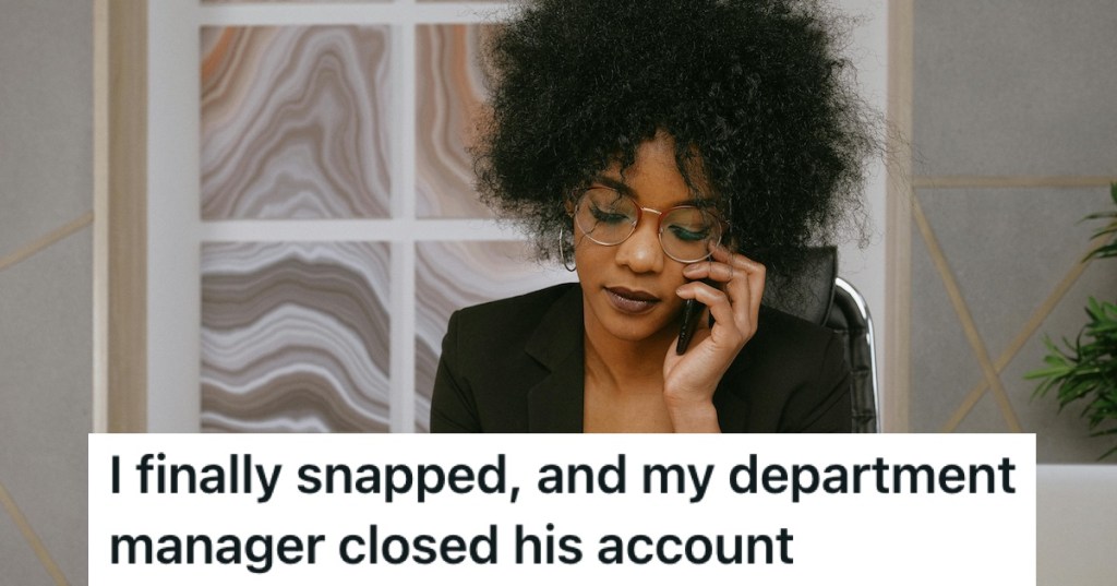 A woman taking a phone call