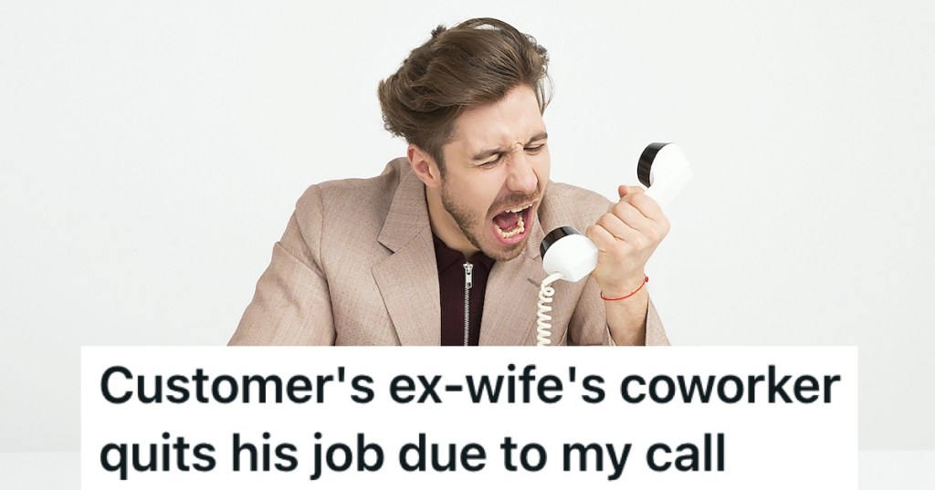 Guy shouting down a phone