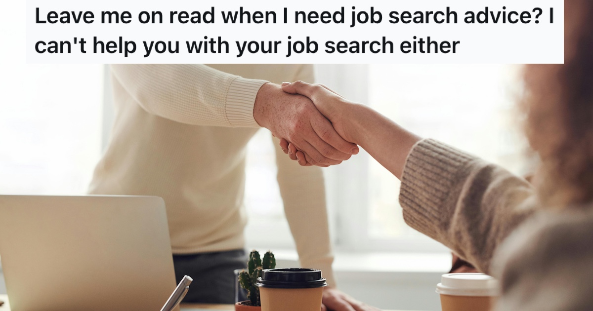 Shaking hands in a job interview