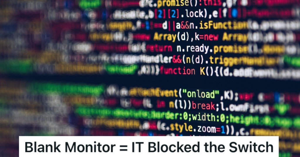 Code on a computer monitor