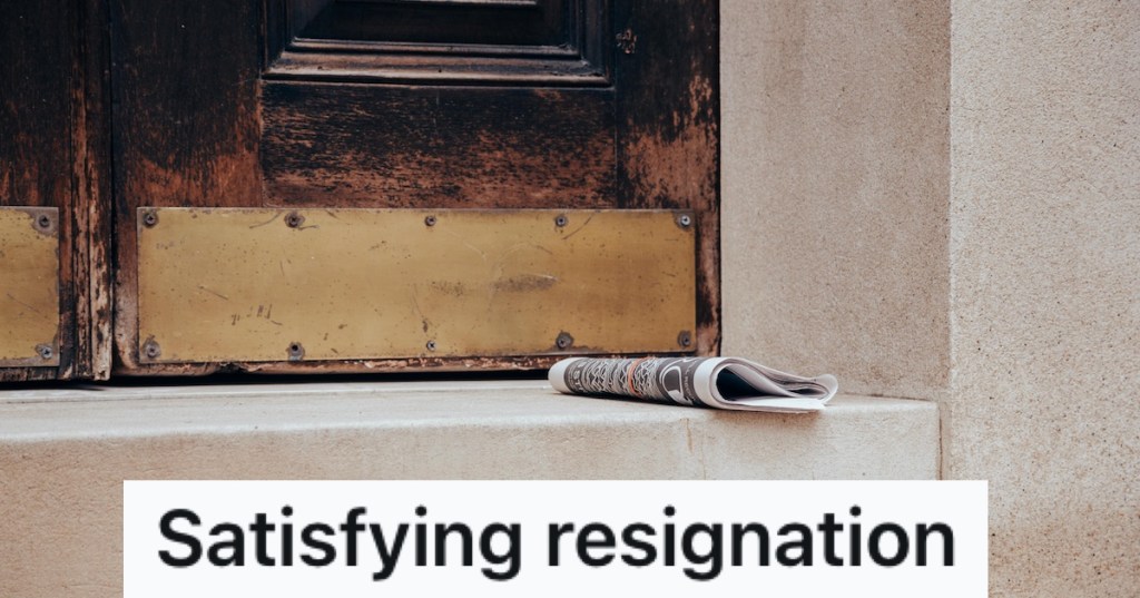 A newspaper on a doorstep