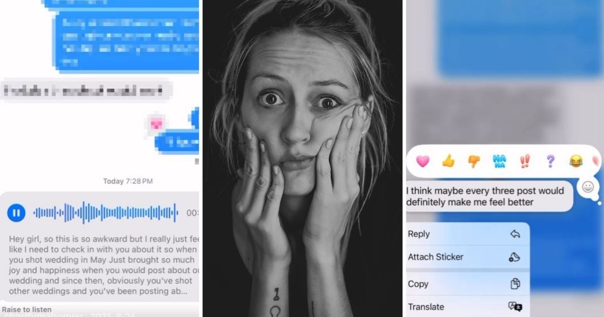 Wedding Photographer Got A Very Weird Request From A Happy Customer Who Expected More Social Media Posts From Them Girl looking confused