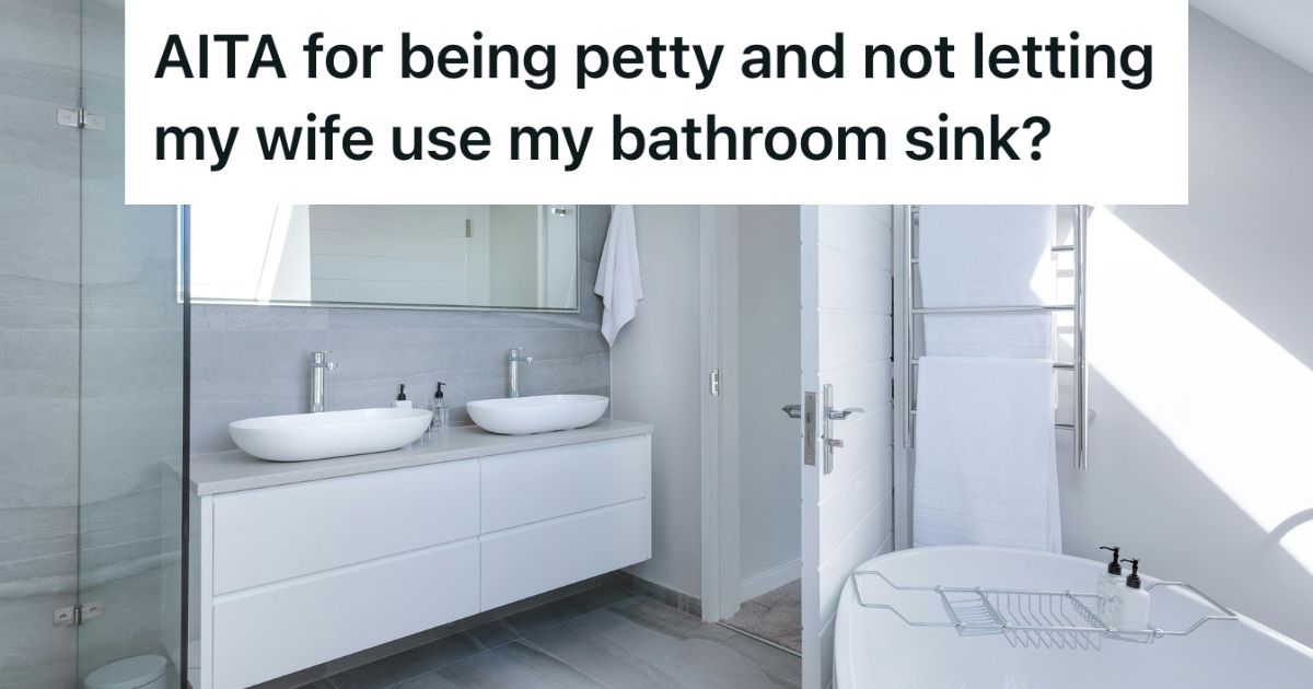 Bathroom with double sink