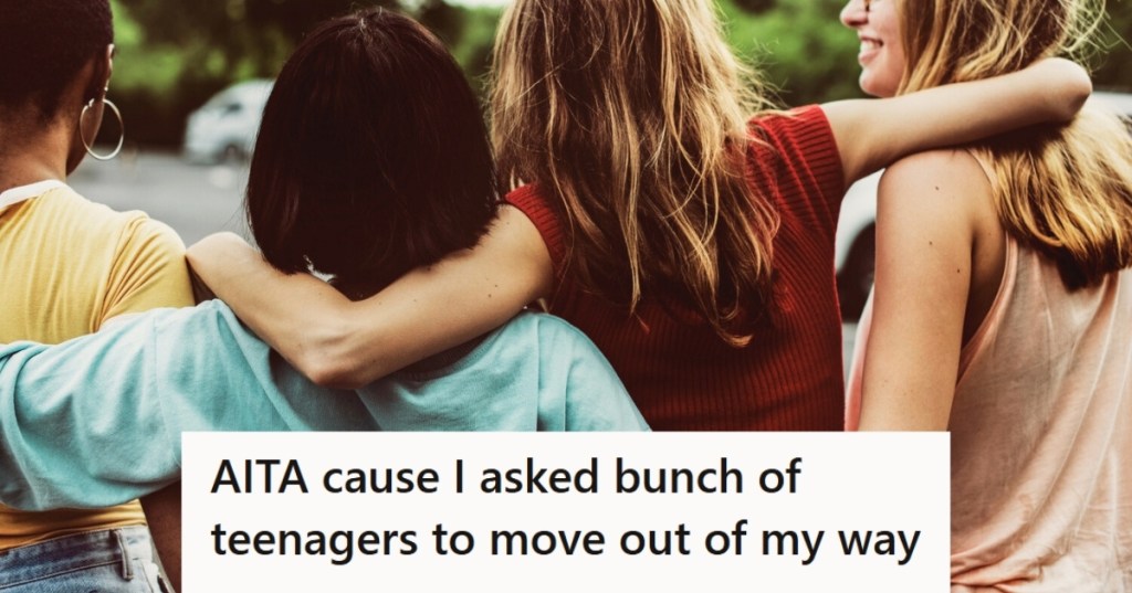 Group of teenagers walking together