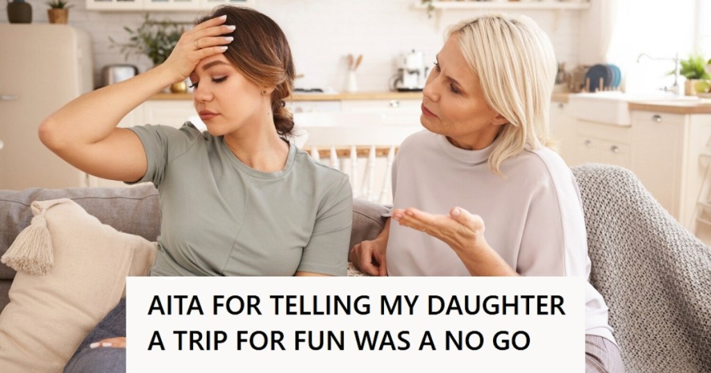 Mom arguing with adult daughter