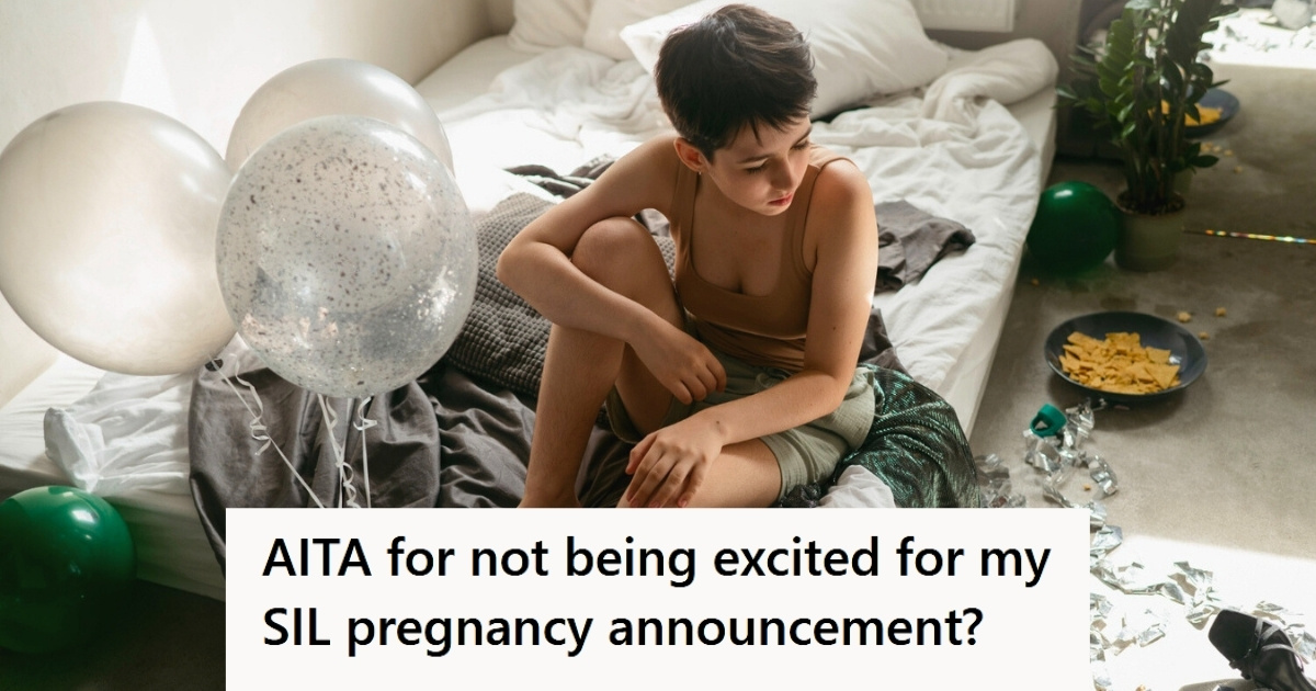 Sad woman after birthday party