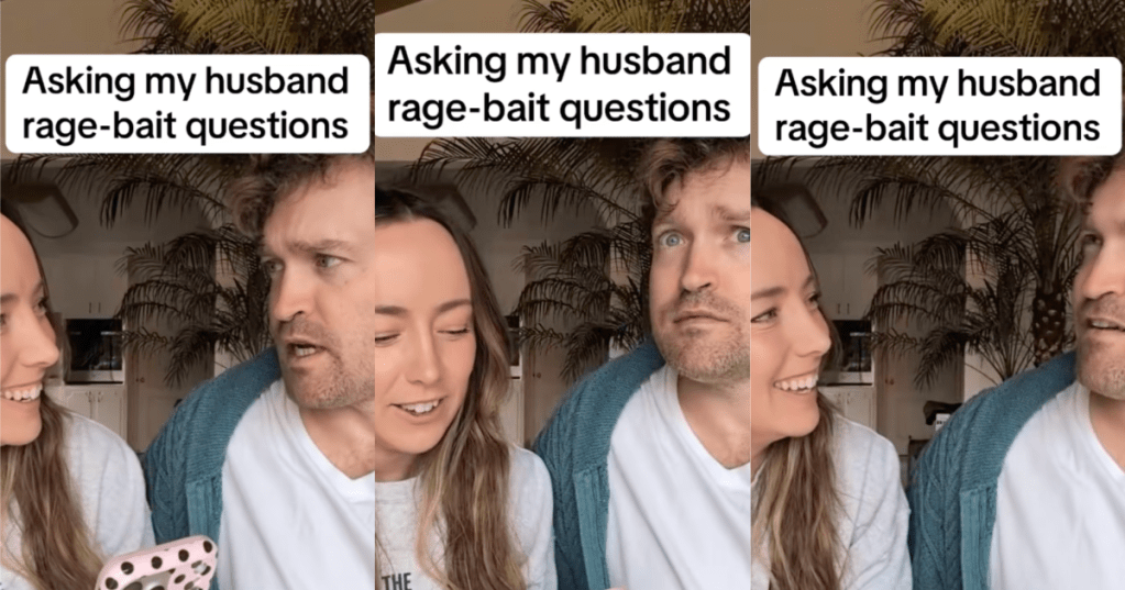 woman talking to her husband
