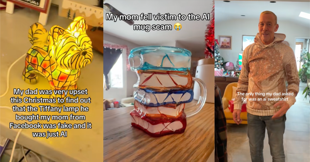 Kids Showed TikTok Viewers The Bad Christmas Gifts Their Parents Got Them Because Of AI Generated Ads people talking about ai gifts