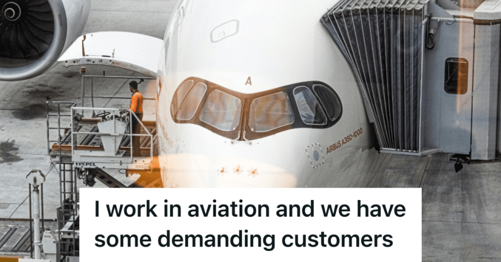 airplane maintenance worker
