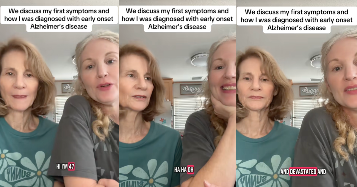 47 Year Old Woman Found Out She Has Alzheimers Disease And Is Discussing How Shes Dealing With It women talking about alzheimers