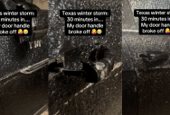 Texas Driver Showed Viewers What Happened To Her Car During A Vicious Winter Ice Storm
