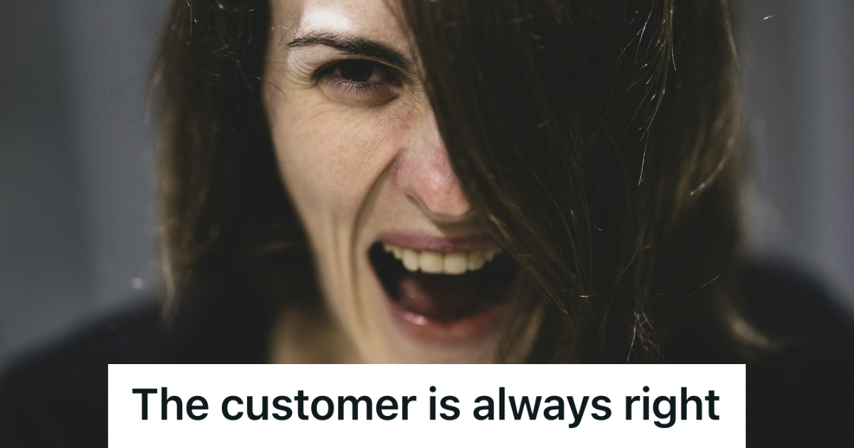 angry customer screaming