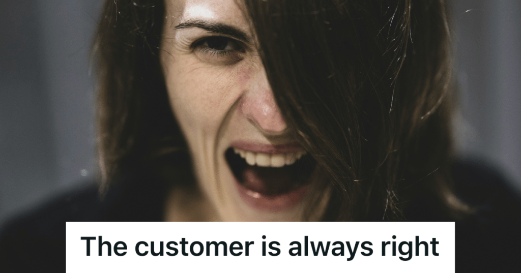 angry customer screaming