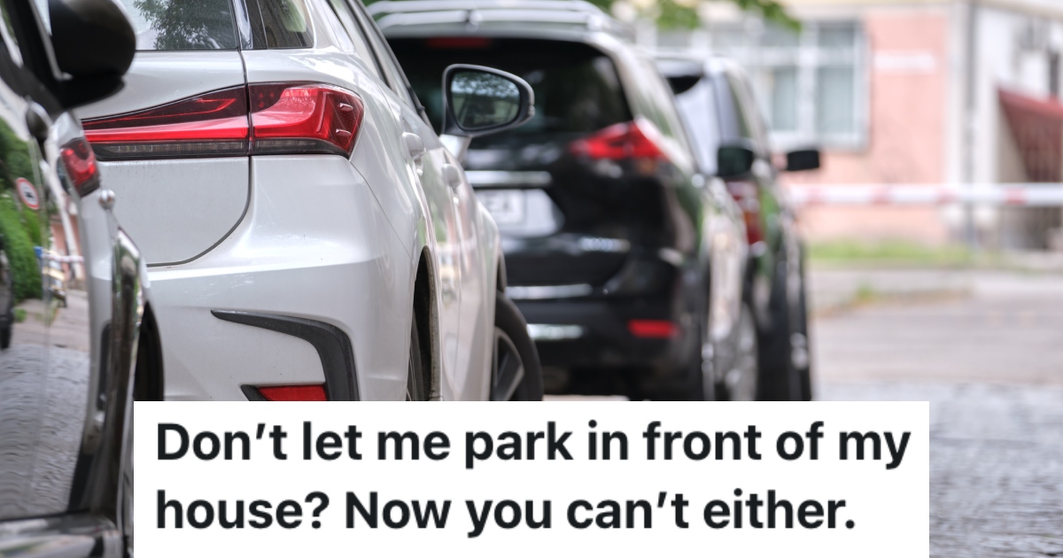 A Homeowners Neighbor Gave Them A Hard Time About Where They Parked Their Cars, So They Parked In Front Of His House And He Had To Move His Vehicles All The Time cars parked on a street