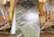 A Homeowner Found Asbestos In The Old House She Bought After She Ripped Up The Carpet