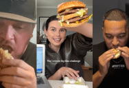 Customers Are Trying To Eat Big Macs In Under One Minute And It’s Harder Than You’d Expect. – ‘I’m really doubting myself. Look how big it is.’