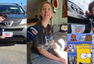 A Driver With A “Simpsons” License Plate Keeps Getting Bills On Toll Roads Because Others Are Using Souvenir Plates That Look Similar To Hers