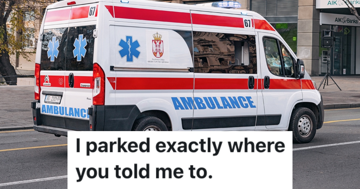 ambulance on a street