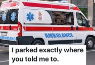 Emergency Workers Were Told They Couldn’t Wait In Their Quarters Between Emergency Calls, So They Parked Their Vehicle In The Middle Of An Intersection