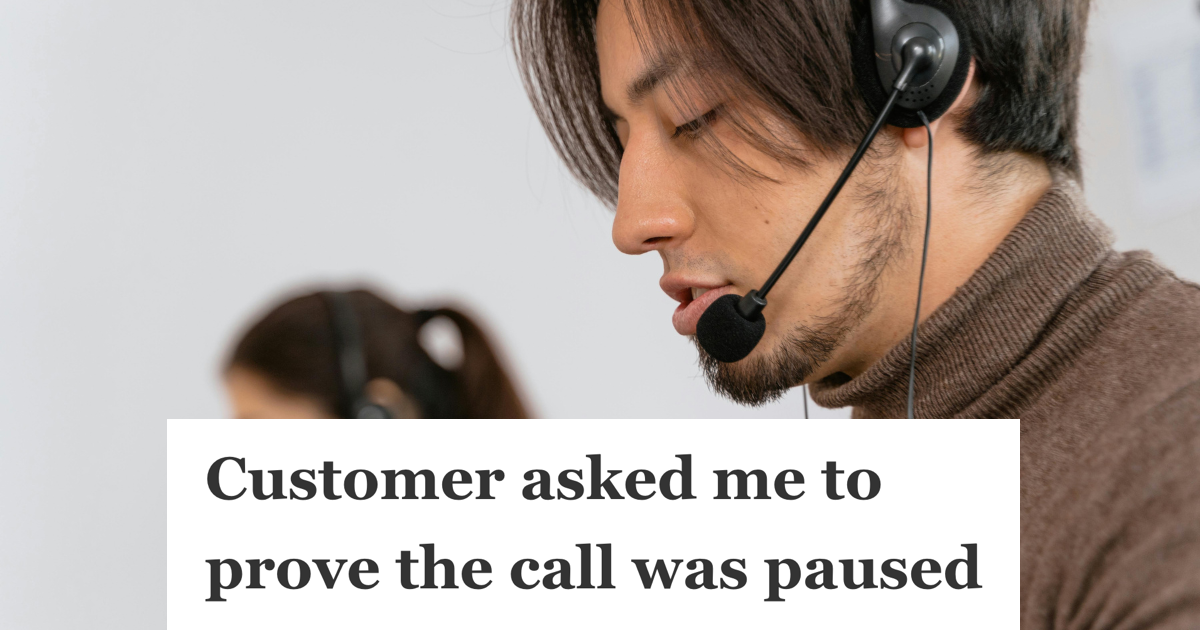 call center employee with a headset