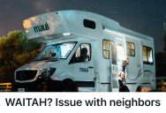 Friendly Rural Neighbors Parked A Camper Near A Shared Driveway, So A Homeowner Faced The Awkward Reality Of Enforcing Property Lines
