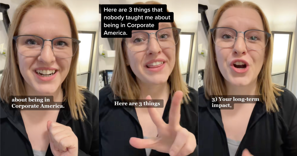 Your long term impact, results, and career are dependent on... A Career Coach Shared Three Things Nobody Taught Her About Working In Corporate America woman talking about work