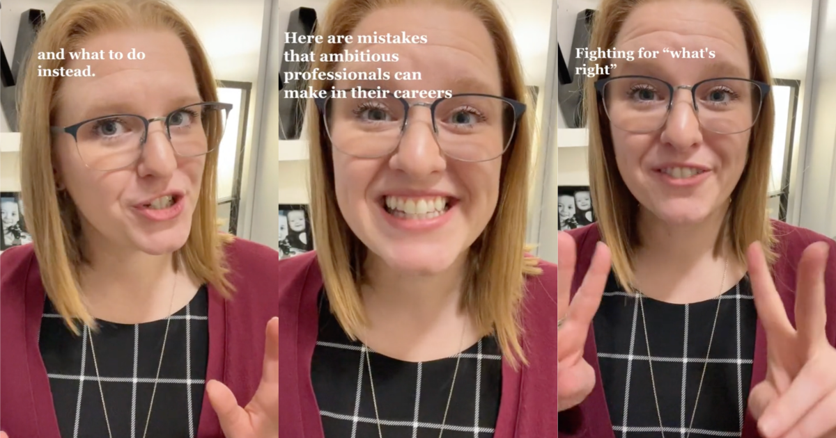 woman giving career advice