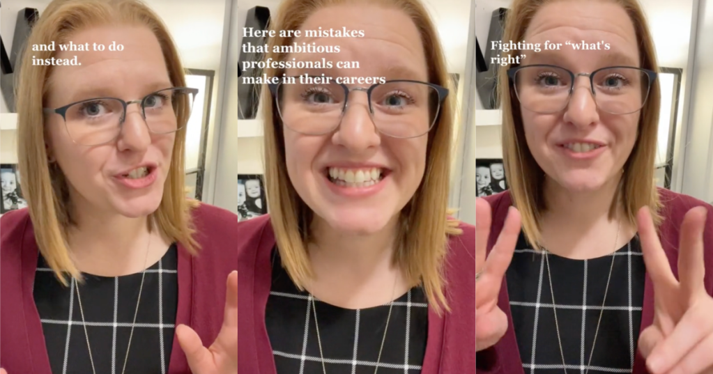 woman giving career advice