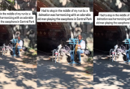 A Dog Sang With An Old Man Playing A Saxophone In Central Park, And A Runner Stopped In Their Tracks To Listen