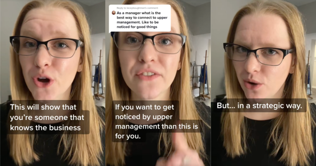 woman talking to tiktokkers