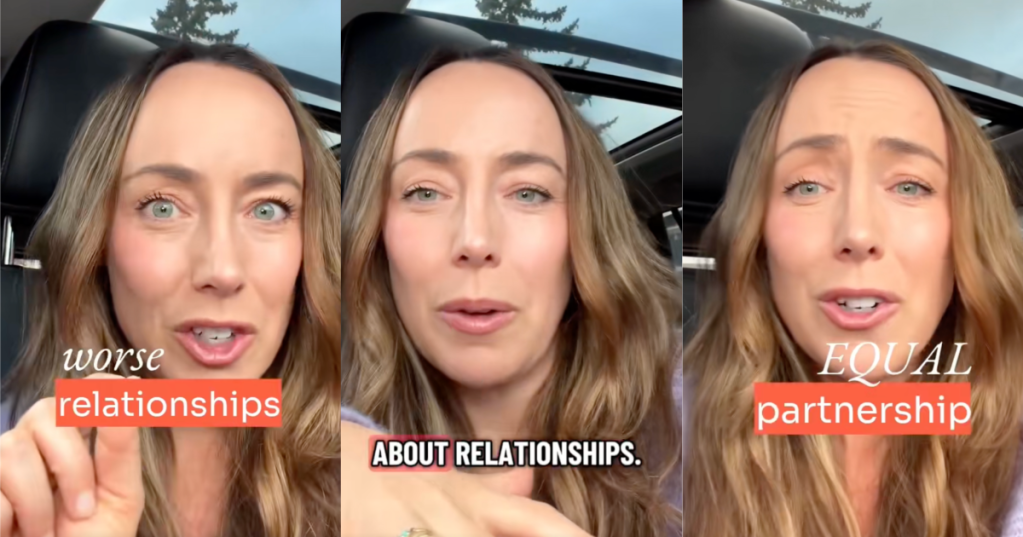 woman talking about relationships