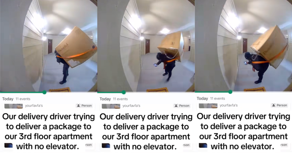 man delivering a chair