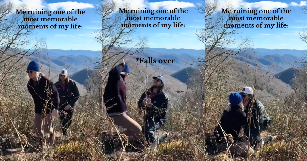 man proposing to a woman