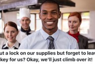 Restort Employees Had To Unlock A Cage Full Of Supplies On The Property, But Since They Couldn’t Find Their Manager They Had To Climb In Themselves